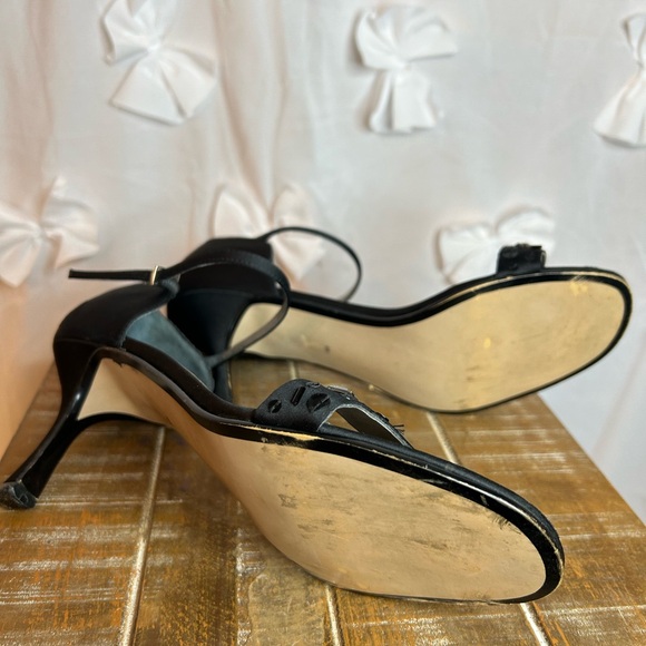 Jessica Open Toe Dress Shoe, Jewelled Toe Strap and Heel Closure - Picture 5 of 5